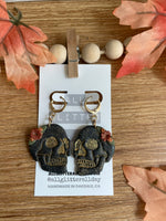 Floral skull dangle