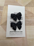 Gorgeous large glitter bow stud