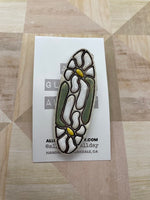 Hand painted lovely floral barrettes