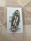 Hand painted lovely floral barrettes
