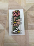 Hand painted lovely floral barrettes