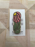 Hand painted lovely floral barrettes
