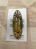 Hand painted lovely floral barrettes