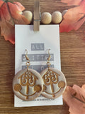 Magical world dangle earring in gold -2 sizes