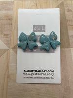 Large perfect glitter bow stud